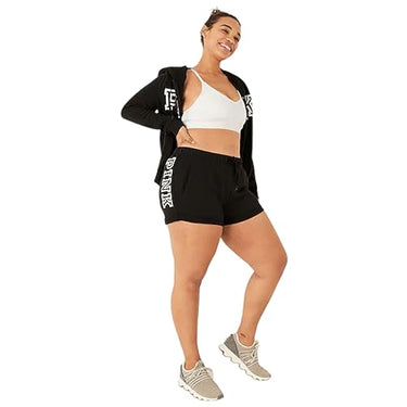 Victoria's Secret Rosa Boyfriend Shorts für Damen (XS-XL), Schwarz, Klein im Sale